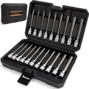 20PC 3/8" Drive Extra Long Allen Hex Bit Socket Set