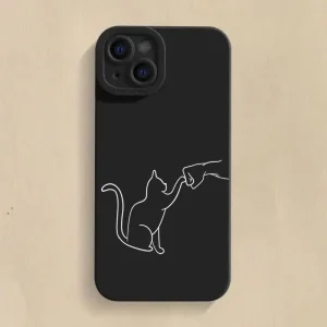Cat High Five  Phone Case for IPhone 16 Pro Max 15 Pro 14Plus 13 12 11