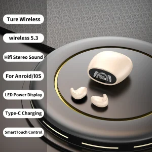 Ultra thin sleep wireless earphones, mini, ultra small, invisible, in ear, painless to wear