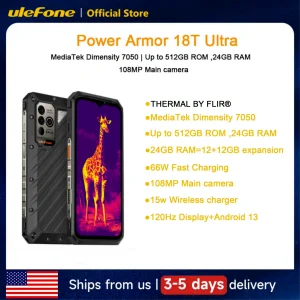 Power Armor  5G Rugged Phone 24GB RAM Thermal Imaging Camera THERMAL BY FLIR® smartphone