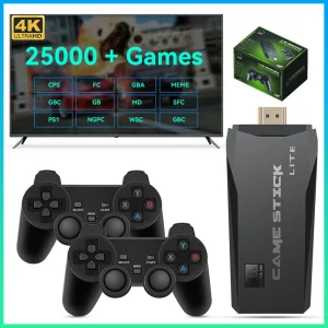 4K HD  Game Stick Video Game Console With 25000+Classic PS1