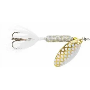 Inline Spinnerbait Fishing Lure, Strobe White, 1/6 oz.