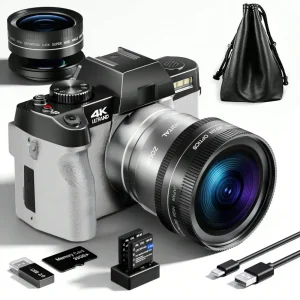 4K Digital Cameras For Photography,48MP 60FPS Video Camera