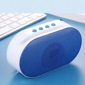 Portable Mini Speaker, Built-In Battery, Colored Lights,